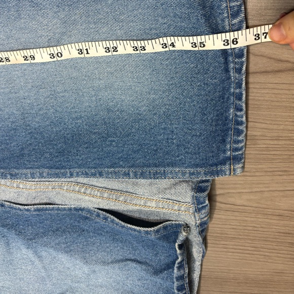 Rave r2r split slit jean skirt size 5 y2k vintage womens western denim - Picture 6 of 8